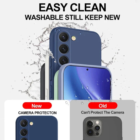 S23 S22 Ultra Plus Case Liquid Silicone Phone Case For Samsung Galaxy S23 S 23 S22 Ultra Plus S23Plus S23Ultra Soft Cover