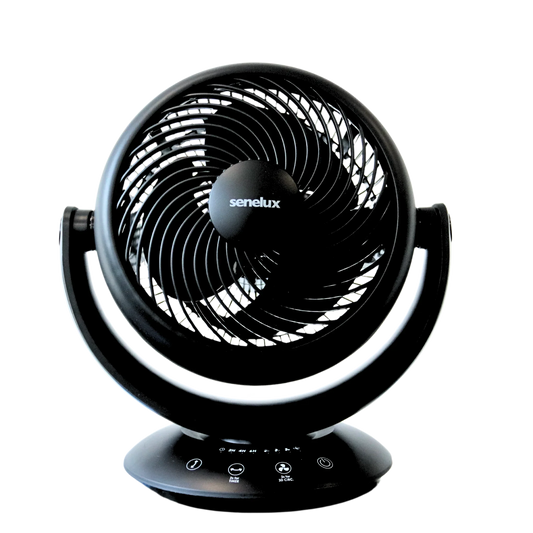 Senelux 8 Inch Cooling Fan with Remote Control, Automatic Oscillation