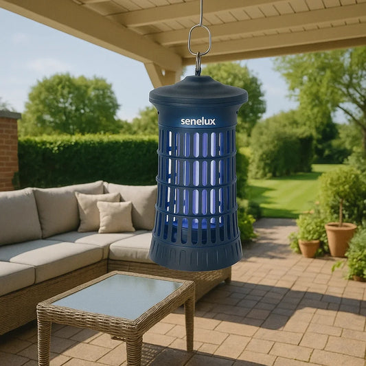 Senelux Mosquito Killer Lamp 4500V Fly Zapper 20W Insect Mosquito Trap with UV Light Bug Zapper 100m³ Coverage for Indoor Garden Outdoor