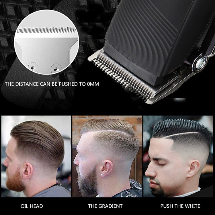 VGR V-280 10W USB Metal Electric Hair Clipper with LED Digital Display (Gold)