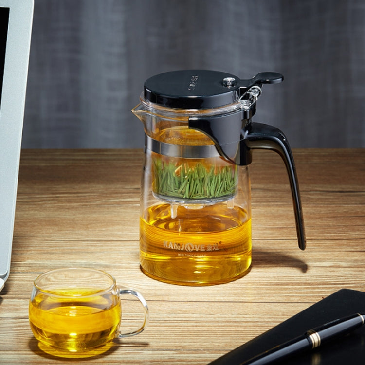 KAMJOVE Elegant Cup Bubble Teapot Office Flower Teapot Heat-resistant Glass Tea Set, Model:K-205 900ML