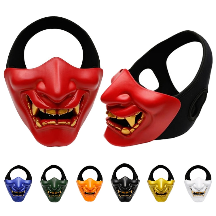 WosporT Halloween Dancing Party Grimace Half Face Mask(Black)