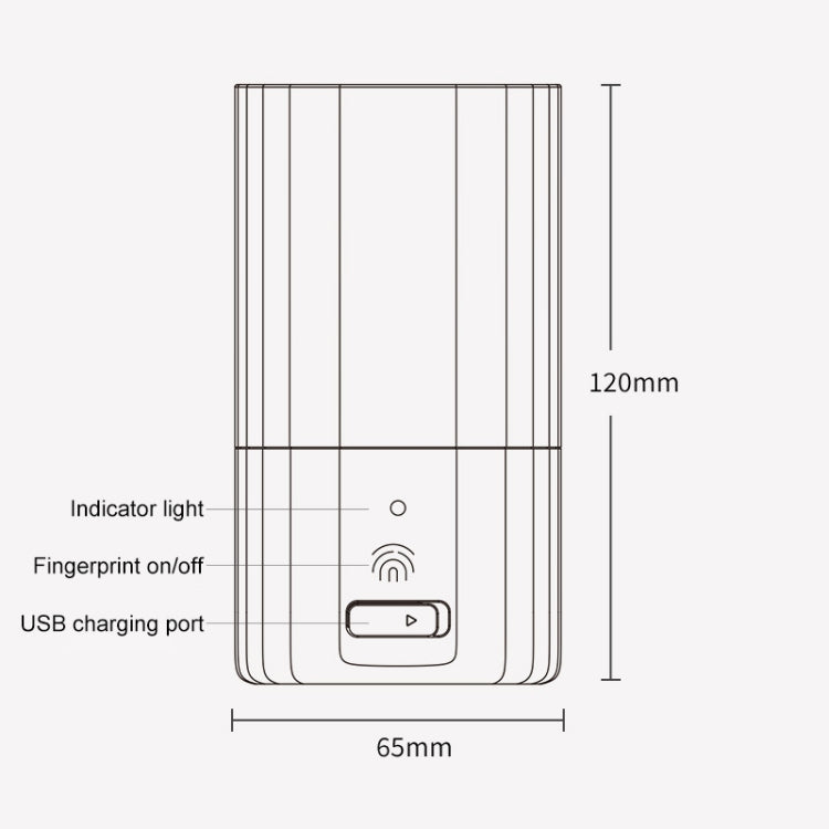 Mcomb Tasse de Stérilisation Intelligente à Chargement USB Étanche IPX7 (Vert)