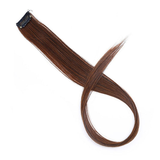 10 PCS Chemical Fiber Wig One-Step Gradient Color Single Card Wig, Stretched Length:24inches(33#)