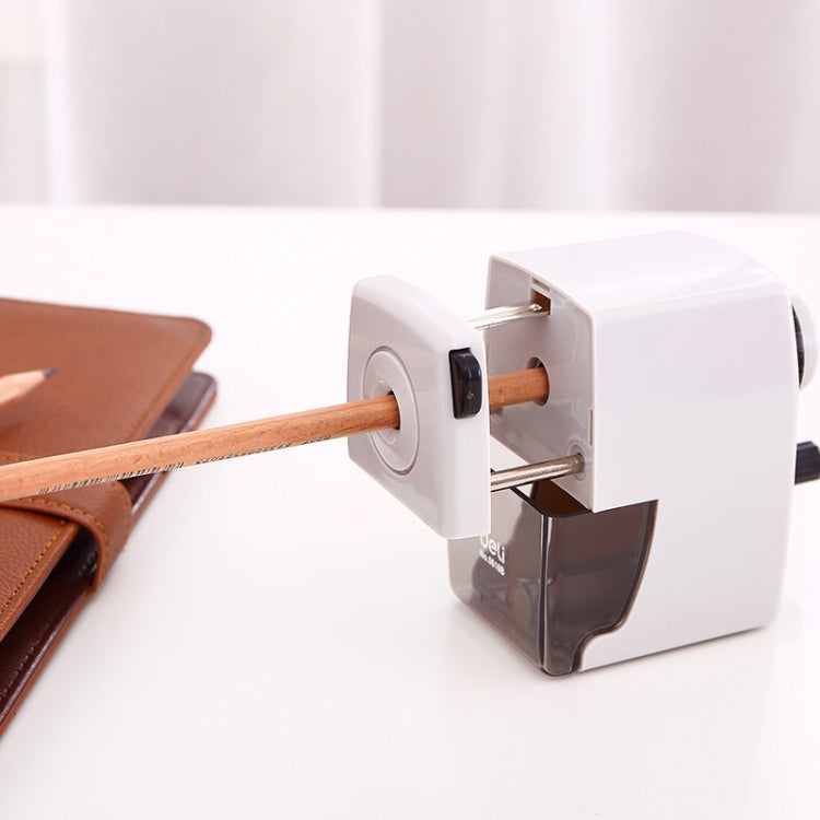 Deli Stationery Pencil Sharpeners Office School Supplies Mechanical Manual Pencil Sharpener(Black)