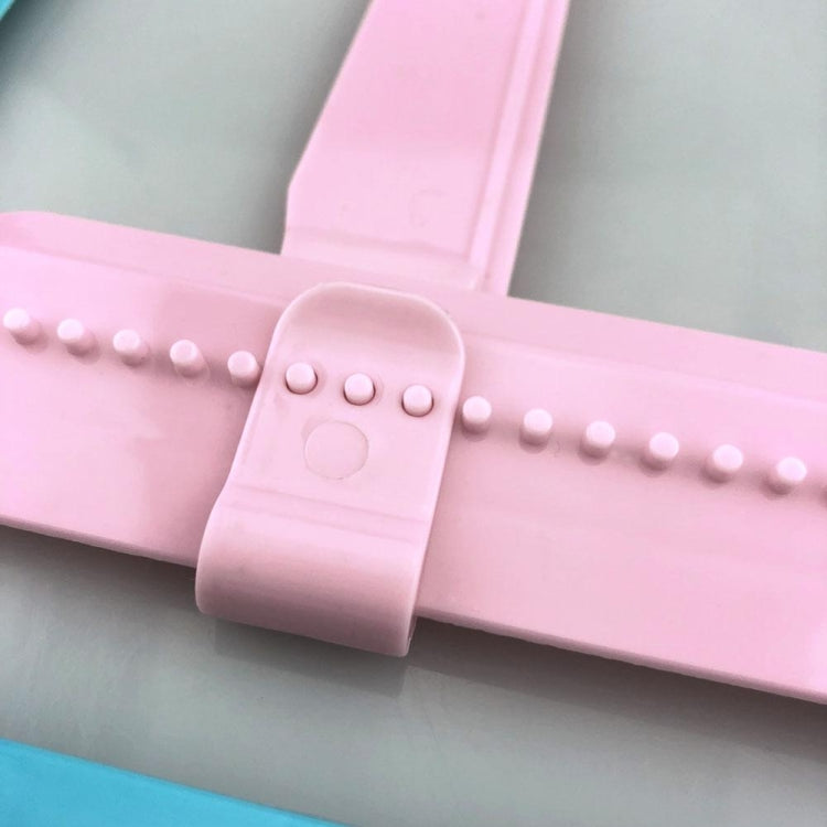 Lisseur à Gâteau Réglable Grattoir Spatule à Fondant Lisseur de Bord de Gâteau Crème (Rose)