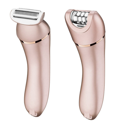 Suker SK-517 Electric Water Eluting Hair Removal Device Women Household Hair Plucker Multifunctional Two-In-One Shaver Epilator(Pink)