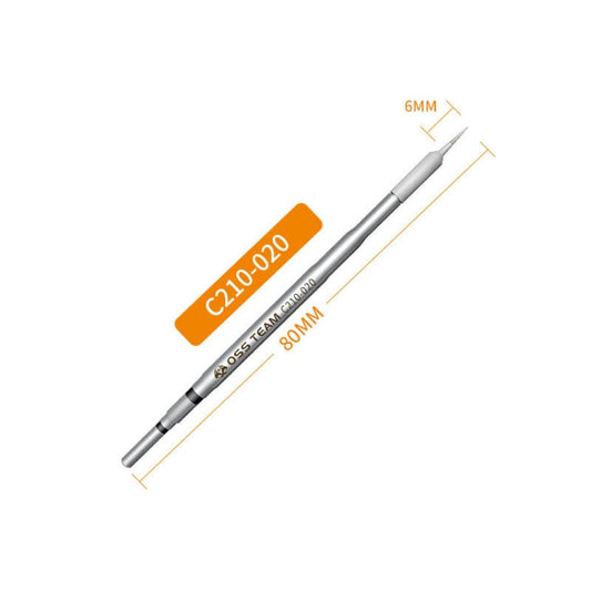 OSS Team C210 Series Soldering Iron Tip Welding Head For JBC T210 / C CD-2SD / 2SHE(Straight Head)
