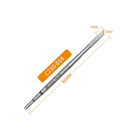 OSS Team C210 Series Soldering Iron Tip Welding Head For JBC T210 / C CD-2SD / 2SHE( Knife Head)