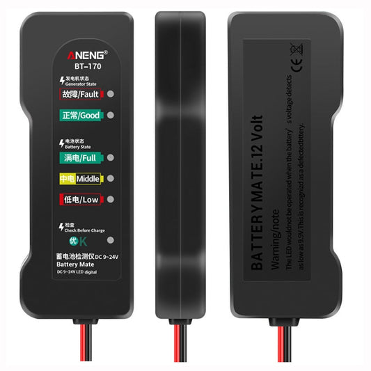 Testeur de batterie de véhicule électrique ANENG BT-170 12 V