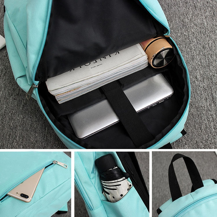 1107 Student Bag Leisure Backpack(Black)