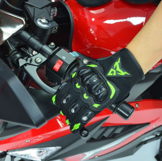 Gants de moto respirants à écran tactile MOTOCENTRIC 13-MC-010, Spécification : M(Vert)