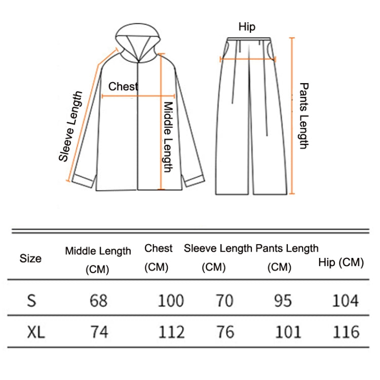 Ensemble imperméable réfléchissant et pantalon de pluie Rainfreem, taille : XL (gris)