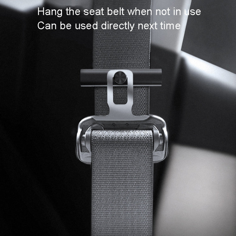 BEN.JACK Car Safety Belt Holder Non-Slip Limiter Slack Adjuster(Deep Gray)