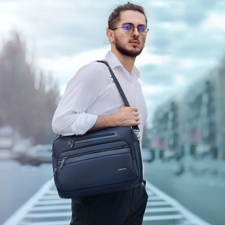 Tigernu T-L5207 Men Business Laptop Bag Multi-functional Shoulder Briefcase(Black)