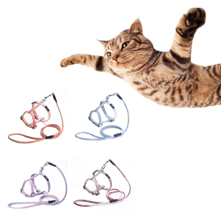 KAFULI Pet Adjustable I-Shape Harness Leash, Size: M(Orange Yellow)