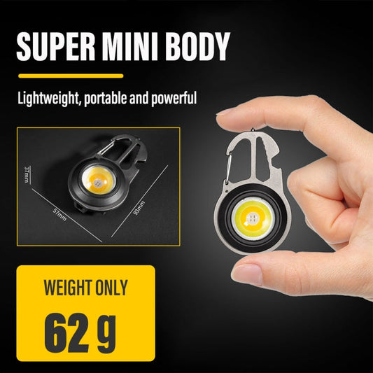 Lampe de poche portable E-SMARTER W5137 Mini Clé Glare, Spécifications : Noir+Vis+Trépied