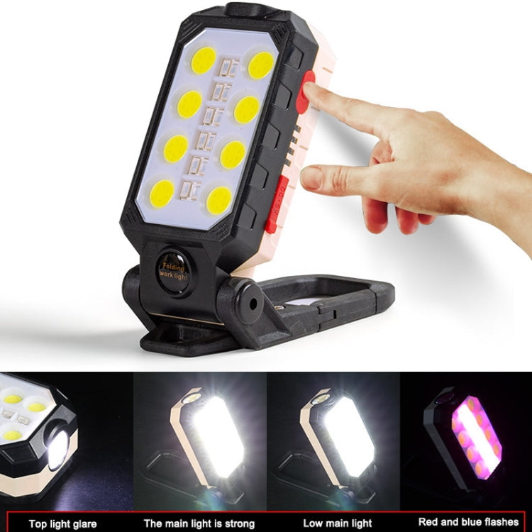 E-SMARTER COB Work Light USB Emergency Flashlight Maintenance Lamp, Style: W598B Small