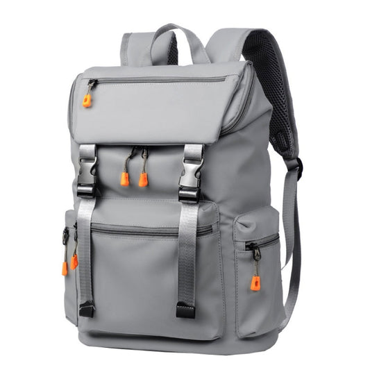 WEIXIER B1862 Sac à dos d'ordinateur de voyage grande capacité pour homme, affaires et loisirs (gris)