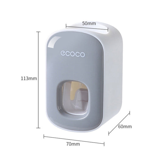 ECOCO E1922 Distributeur automatique de dentifrice double position enfant et adulte (Gris)