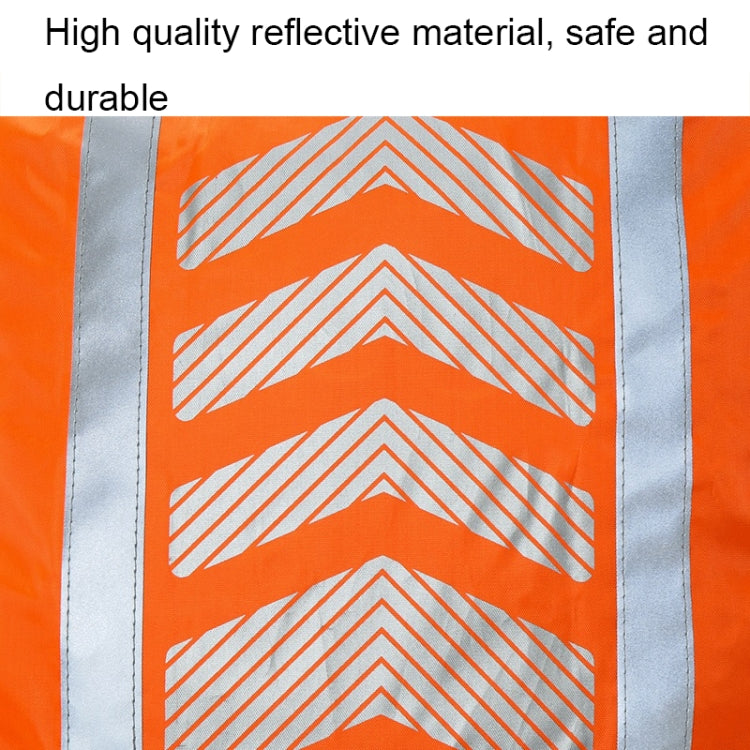 AYKRM AS6-007 Housse de protection imperméable et réfléchissante pour sac à dos de vélo (rouge fluorescent)