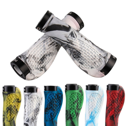 MZYRH 1 paire de poignées de guidon de vélo de montagne, housses de protection (noir-bleu)