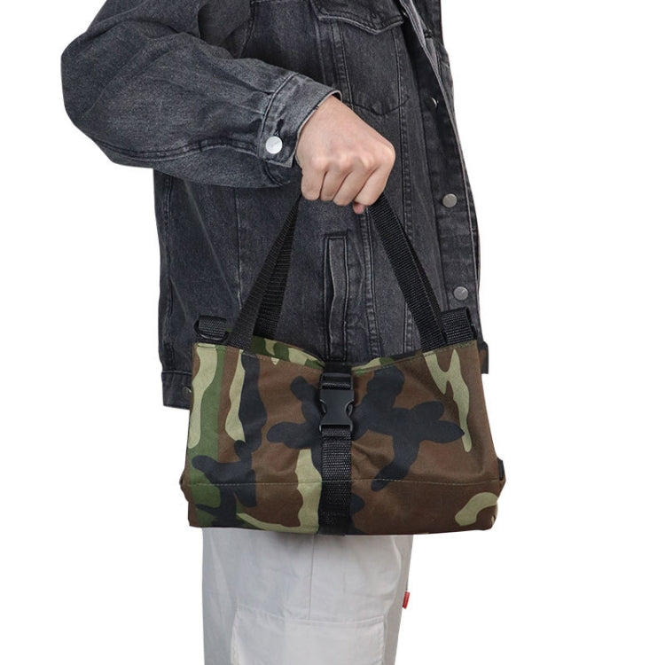 WESSLECO Oxford Cloth Electrical Hardware Hanging Tool Storage Bag(Khaki)