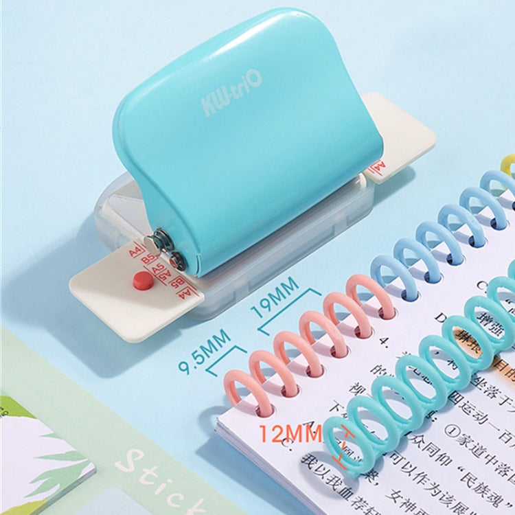 KW-TRIO 99h9 6 Holes A4 B5 Student Handmade Paper Hole Puncher(Pink)