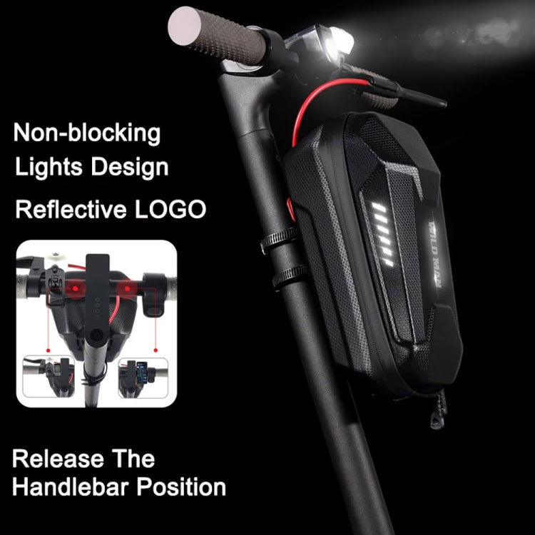 WILD MAN ES8X Electric Scooter Bicycle Fast Disassembly Hanging Bag EVA Hard Shell Bag, Size: 3L(Black)