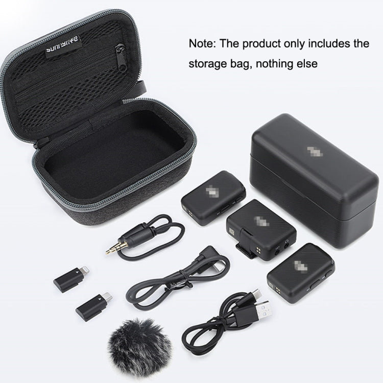 Pour la boîte de protection portable de microphone sans fil DJI MIC Sunnylife B557 (gris foncé)