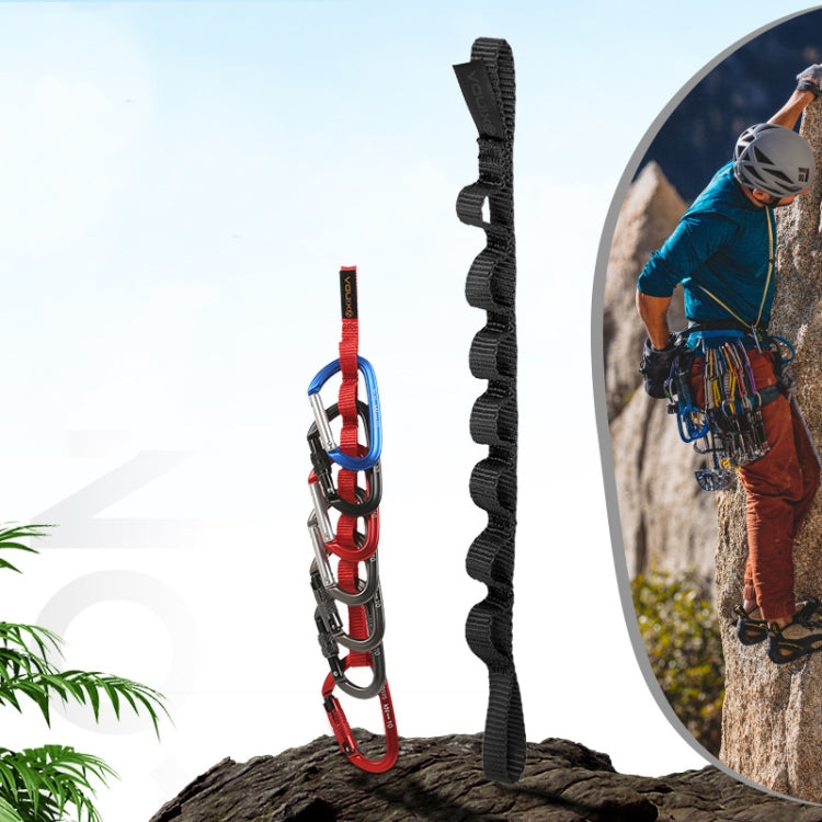 XINDA Outdoor Climbing Daisy Chain Rope Sling Strap Rappelling Downhill 25cm Red