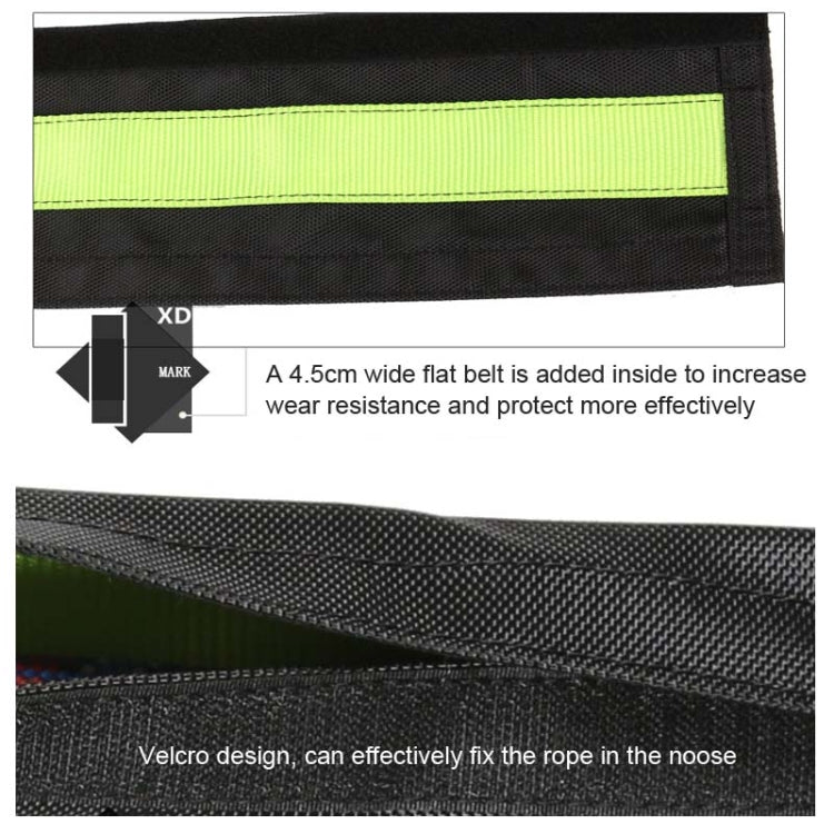 XINDA Outdoor Climbing Rope Protective Cover Rope Anti-wear Protective Pad Sleeve(Black)