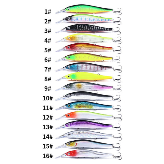 HENGJIA MI135 13,5 cm 15,6 g Leurre bionique flottant minnow pour pêche en mer à lancer long (15)