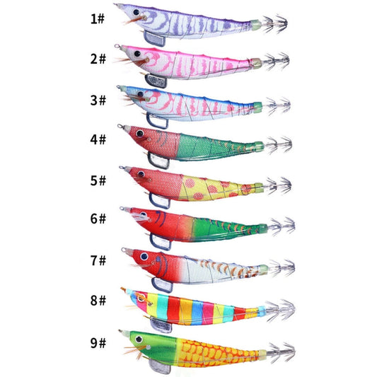 HENGJIA SJ033 Leurre Souple Lumineux en Fil d'Acier en Forme de Crevette Banane, Taille : 12 cm 14,3 g (Tête Rouge Queue Vert Clair)