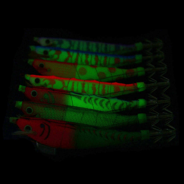 HENGJIA SJ033 Luminous Steel Wire Banana Shrimp Fake Bait, Size: 12cm 14.3g(Yellow Body Red Dot)