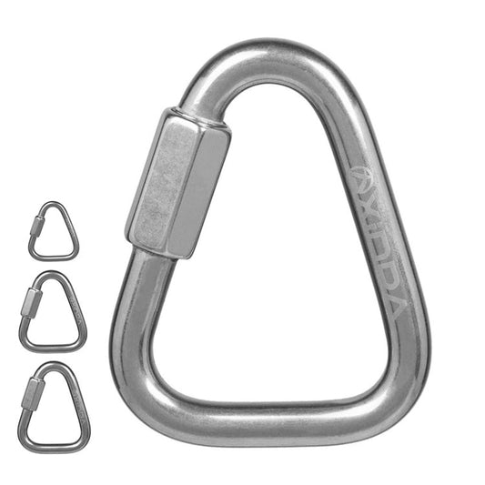 Anneau de connexion triangulaire en acier inoxydable Xinda, mousqueton Meilong, équipement d'escalade 8mm