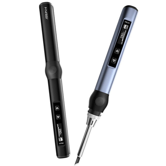 Fer à souder intelligent FNIRSI HS-01, écran numérique, mini station de soudage portable (noir BC2)