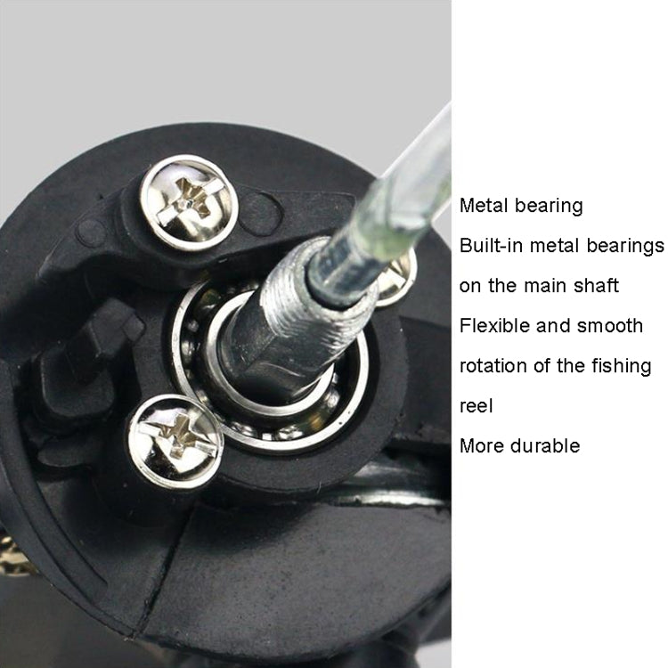 YUMOSHI JL200 Fishing Reel Without Line Plating Head Metal Movement Spinning Reel(Electroplated Silver)