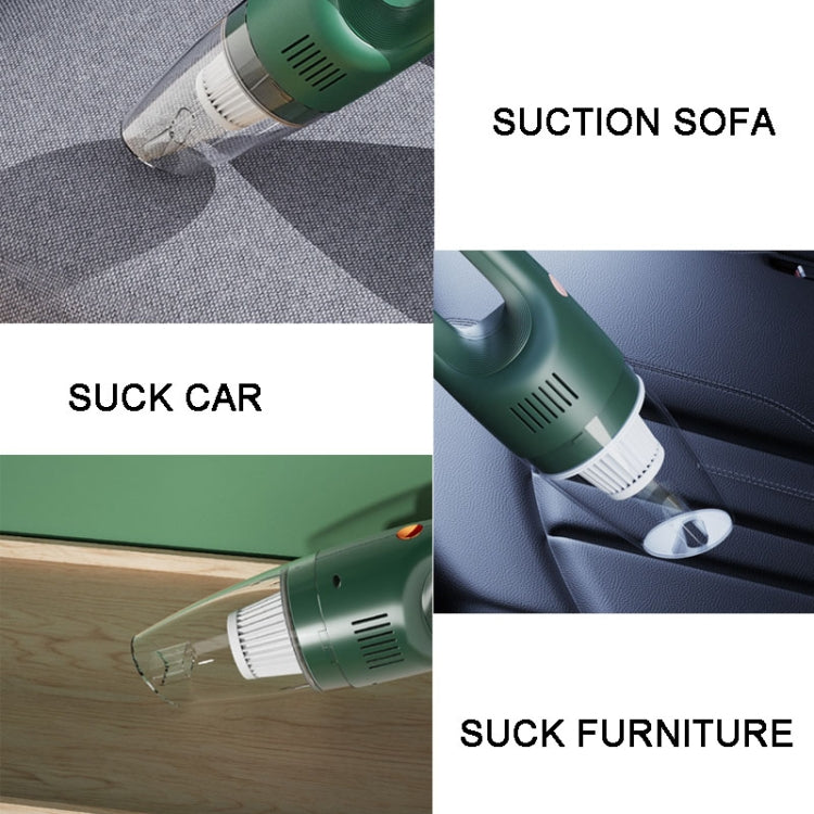 SUITU ST-6612C 5000pa 120W Wireless Car Vacuum Cleaner Handheld High Power Dust Suction Machine(White)