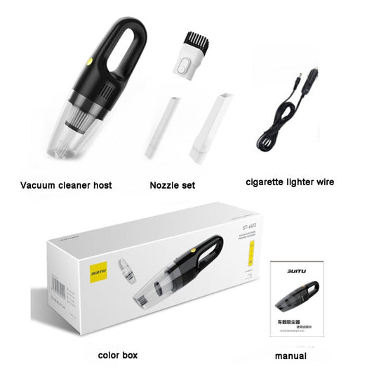 SUITU ST-6612A 5000pa 120W Wired Car Vacuum Cleaner Handheld High Power Dust Suction Machine(Black)