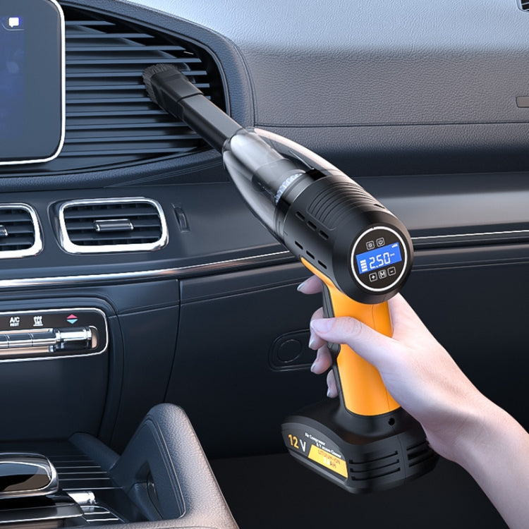 SUITU ST-6637 Wired 5 In 1 60W Double Motor Car Vacuum Cleaner With Blowing Air Pump Pressure Measuring Lighting Function