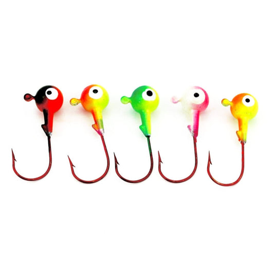 HENGJIA 5 couleurs/ensemble hameçons plombés souples Luya, ensemble d'hameçons colorés, Spécification : 10.5g