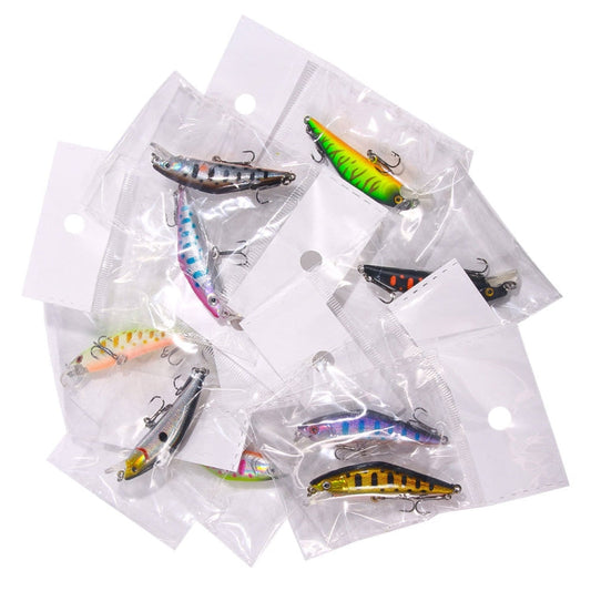 HENGJIA 5.7cm 3.4g Microbe Road Lures Leurre Minnow Coulant Lent Faux Appât, Couleur : 10 Couleurs Emballé
