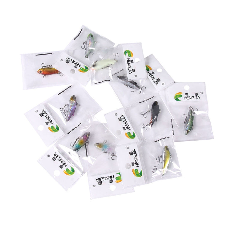HENGJIA 4 cm 4 g Trembleur Submergé Nage VIB Leurre Luya Microbe Leurre Artificiel (4)
