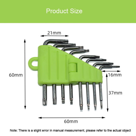 Jeu de 8 tournevis Torx hexagonaux HUIJIAQI, outil multifonctionnel combiné