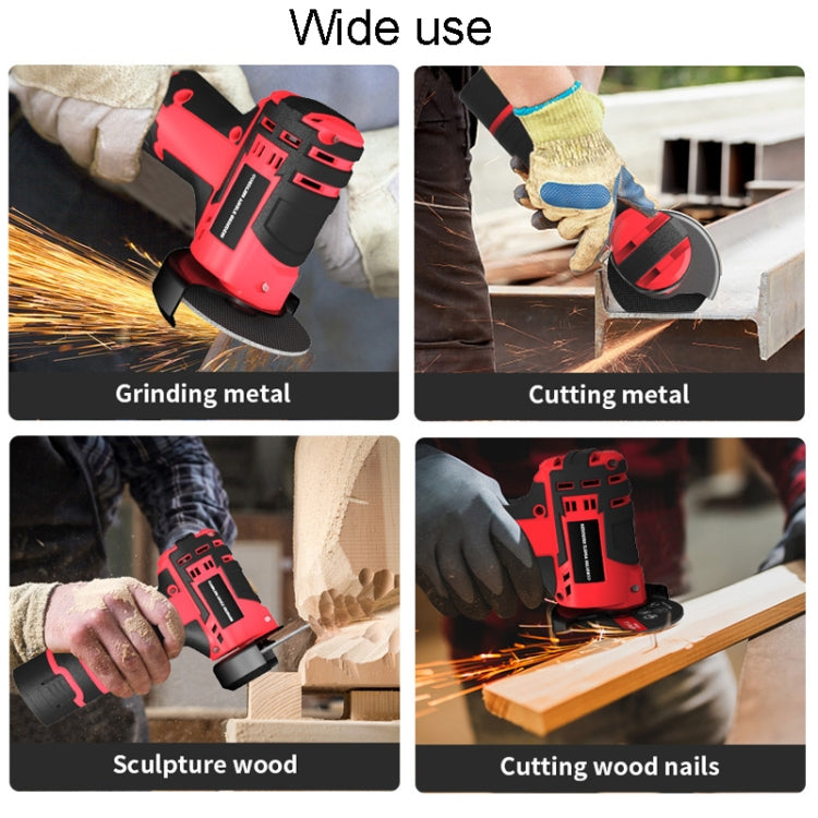 HILDA 12V 3 Inch Li-Ion Angle Grinder Home Cutting And Sanding Machine, US Plug, Model: Plastic Package With 1 Battery