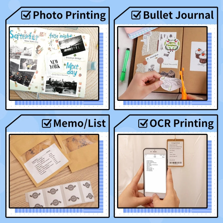 Phomemo M02 PRO Pocket Mini Small Portable Bluetooth Wrong Thermal Tag Printer(White)