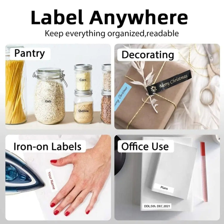 Phomemo P12Pro Li-Ion Battery Compact Bluetooth Convenient Self-Adhesive Thermal Label Printer(White)