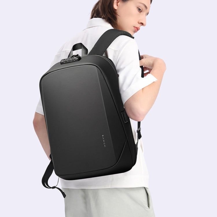 Sac à dos pour ordinateur portable BANGE BG-7251 pour homme, sac de voyage professionnel, grande capacité, étanche (gris)