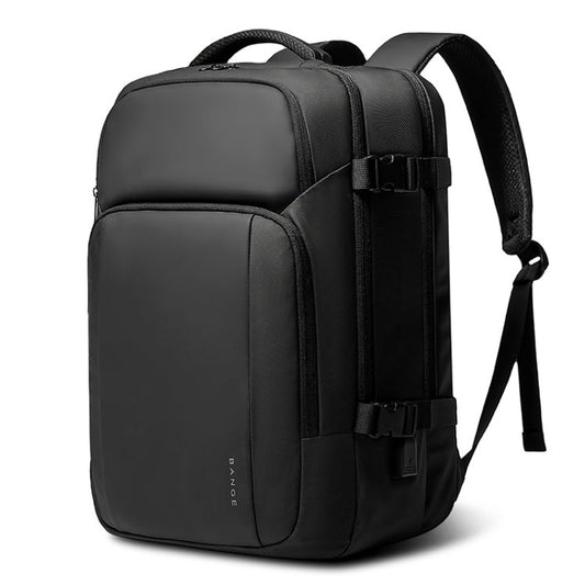 BANGE BG-7690 Mens Business Double-Shoulder Backpack Large Capacity Waterproof Traveling Computer Bag(Black)